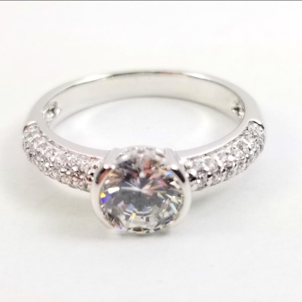 Epiphany semi bezel set engagement ring